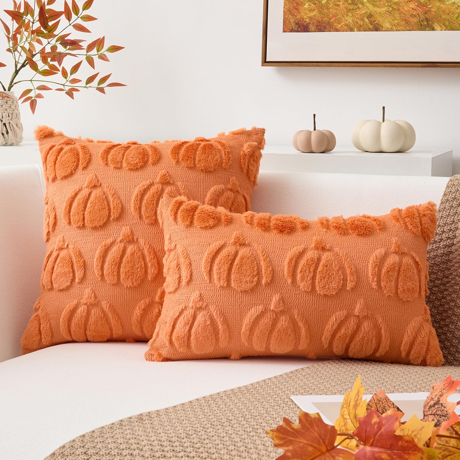 Amazon.com: Kevin Textile Fall Pillow Covers 18x18 Inch Set of 2